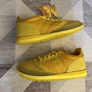 SAUCONY HOMMEWRK TRINIDAD JAMES JAZZ 81 Lunch Box Yellow Size 11.5 Sneakers